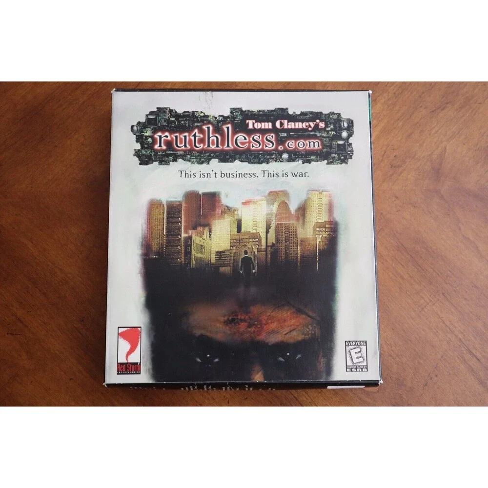 ROUGH Red Storm Tom Clancy's Ruthless.com Vintage PC Game 1998 Big Box